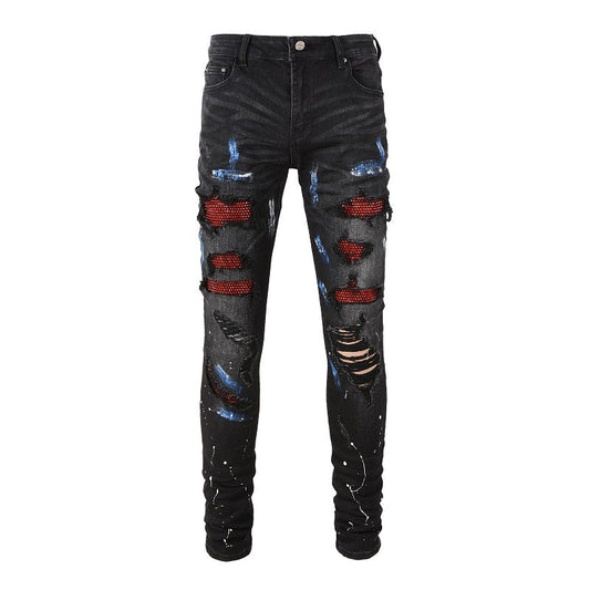 Revolt Strass Denim "UZI"